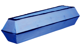 Гроб атлас голубой