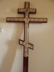 Крест золото лиственница